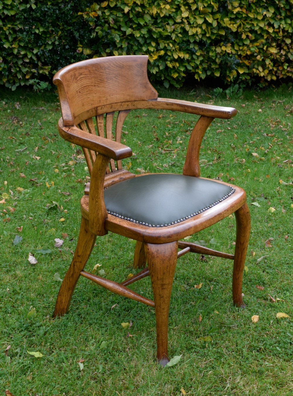 Victorian Oak Desk Chair / Office Chair View XIII