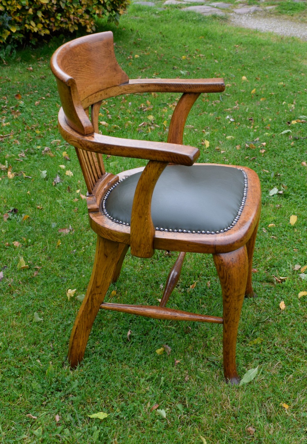 Victorian Oak Desk Chair / Office Chair View XV