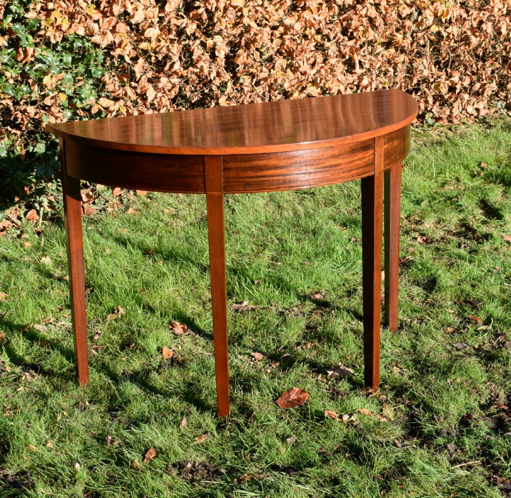 Georgian Inlaid Demi-Lume Console Table View II