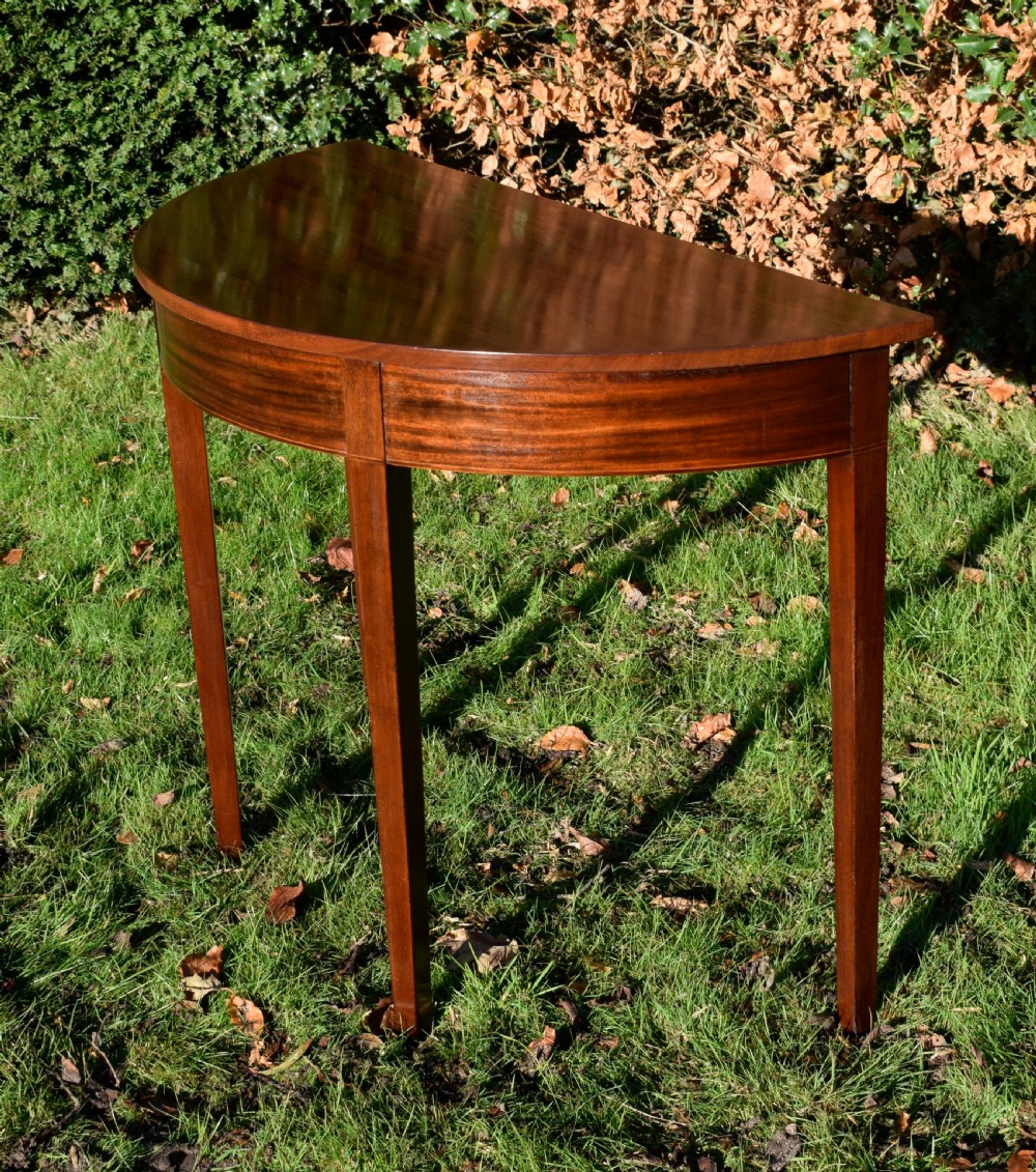 Georgian Inlaid Demi-Lume Console Table View IV