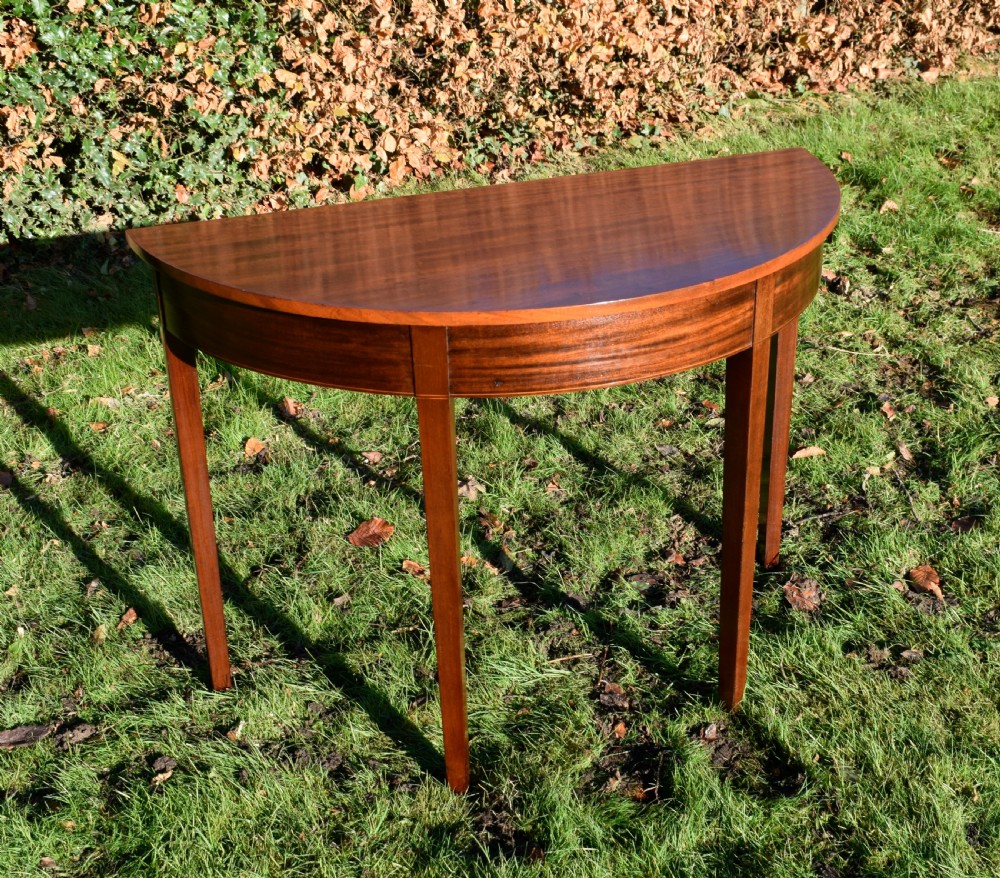 Georgian Inlaid Demi-Lume Console Table View V