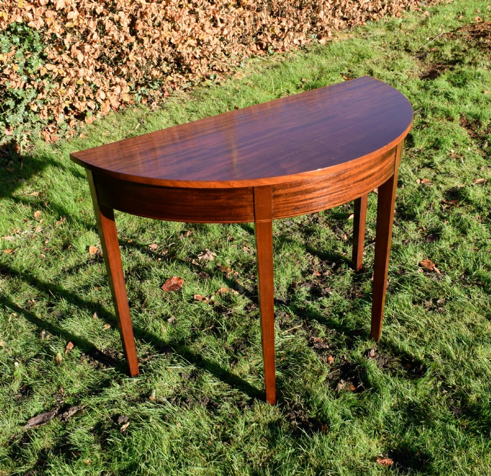 Georgian Inlaid Demi-Lume Console Table View VI