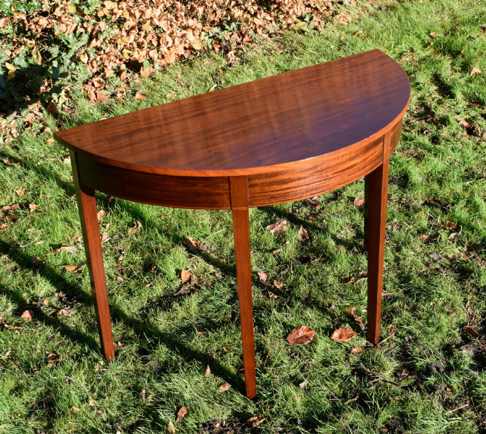 Georgian Inlaid Demi-Lume Console Table View X