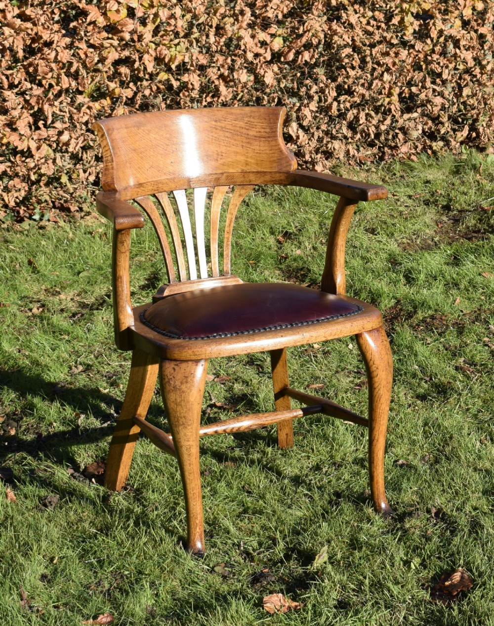 Victorian Oak Desk/Office Chair