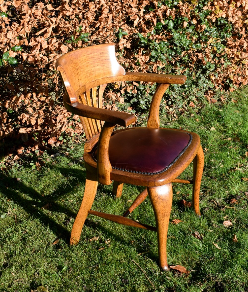 Victorian Oak Desk/Office Chair View VI