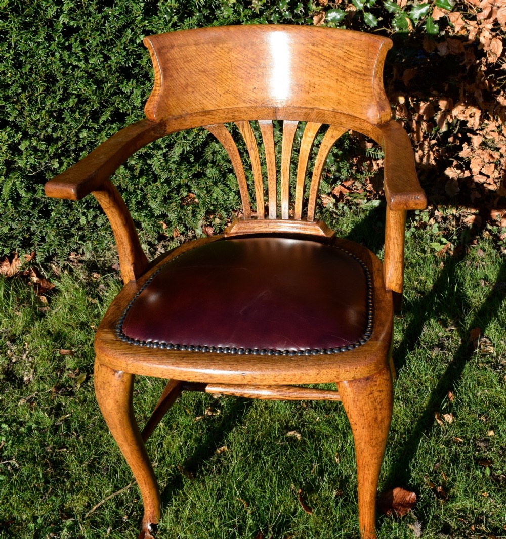 Victorian Oak Desk/Office Chair View VIII