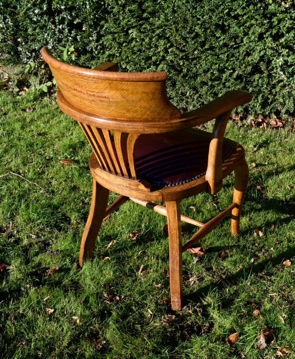Victorian Oak Desk/Office Chair View XI
