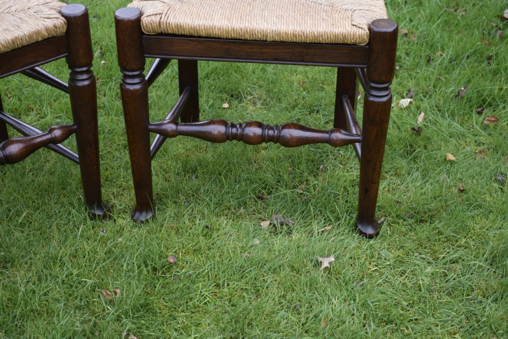 Set of 6 Oak Ladderback Dining / Kitchen Chairs View XI
