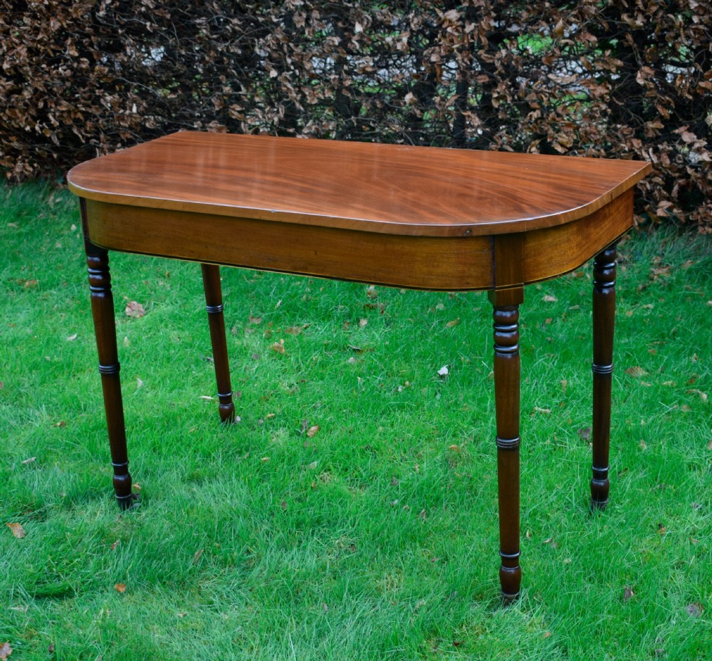 Regency Mahogany Inlaid Console Table