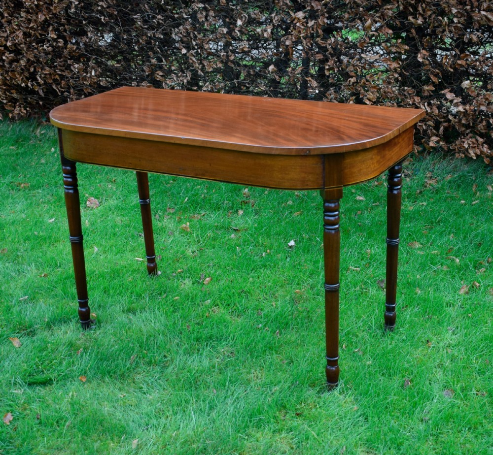 Regency Mahogany Inlaid Console Table View II