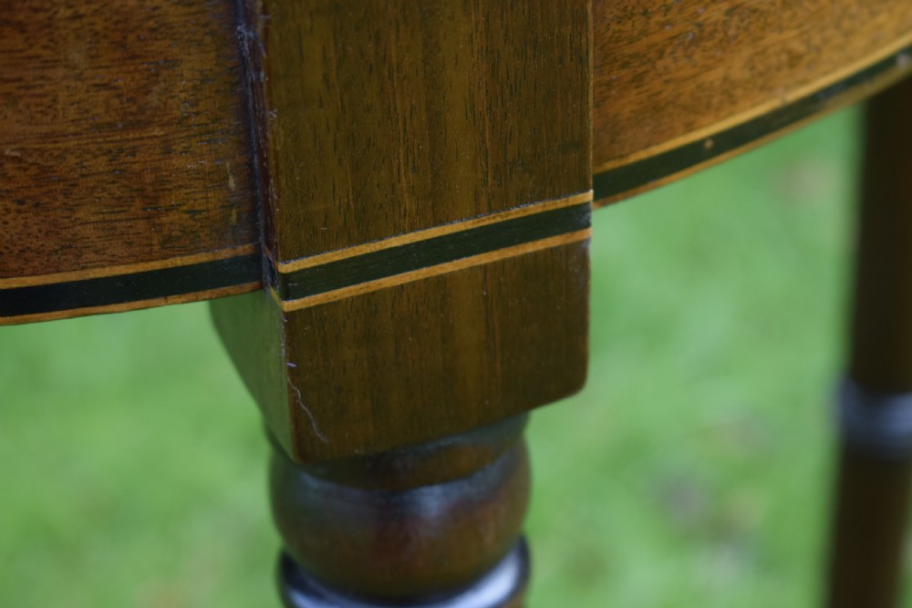 Regency Mahogany Inlaid Console Table View III