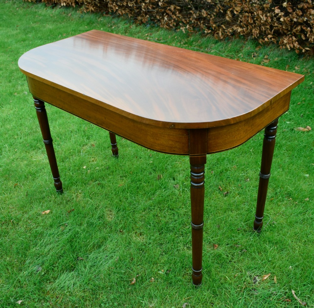 Regency Mahogany Inlaid Console Table View IX