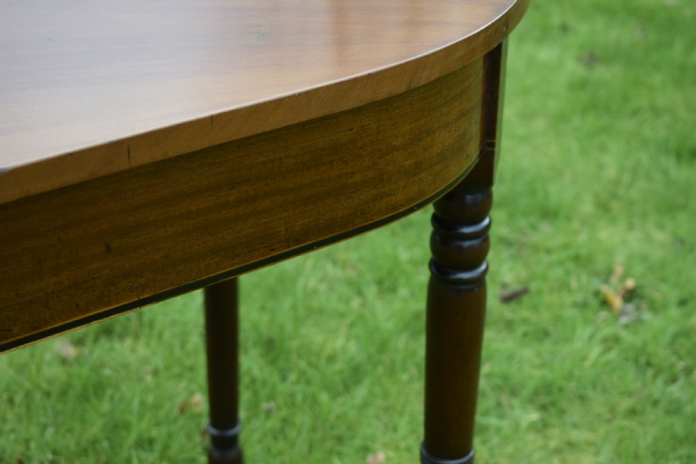 Regency Mahogany Inlaid Console Table View XII