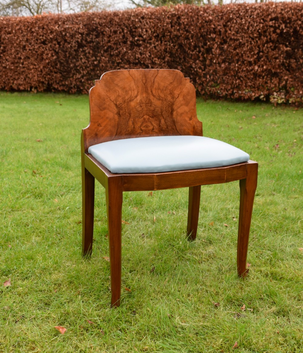 Art Deco Walnut Stool