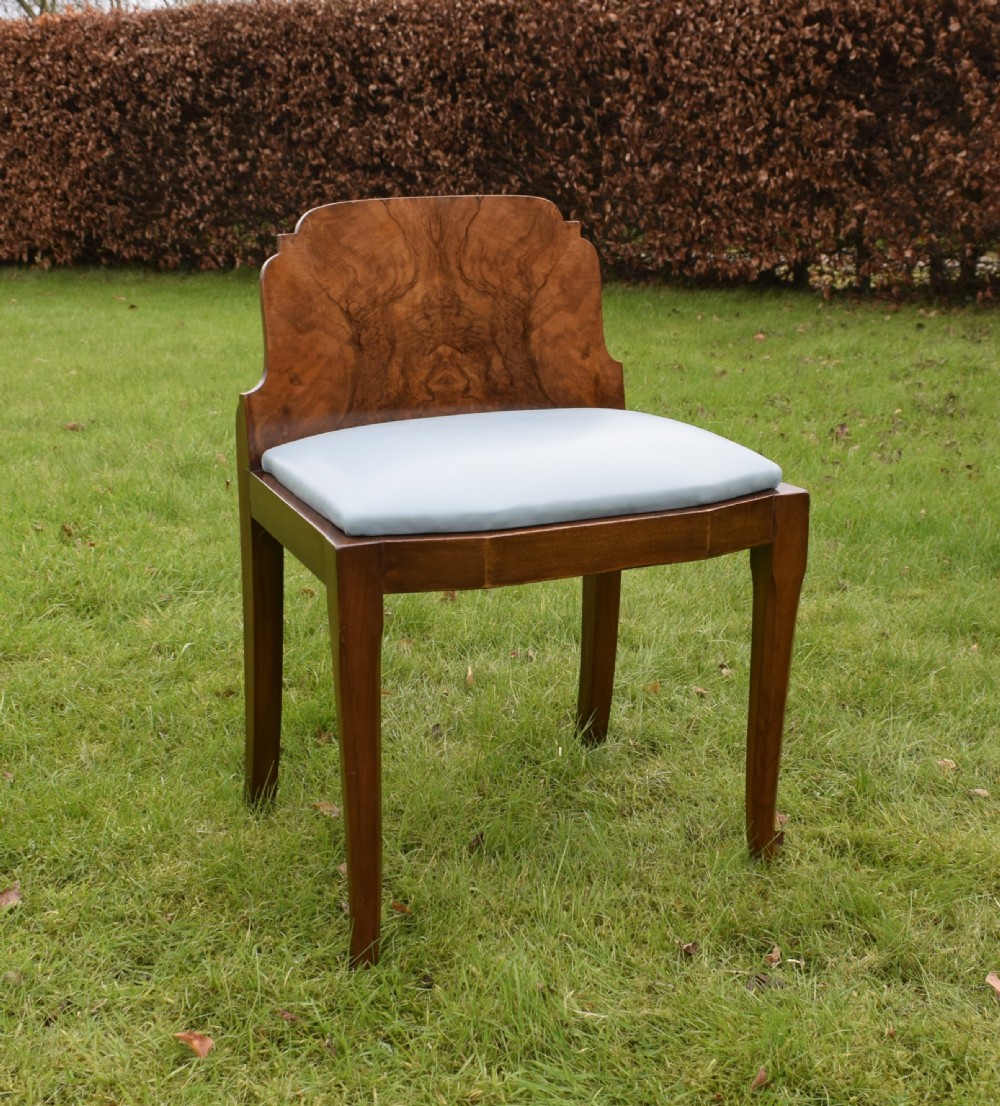 Art Deco Walnut Stool View II