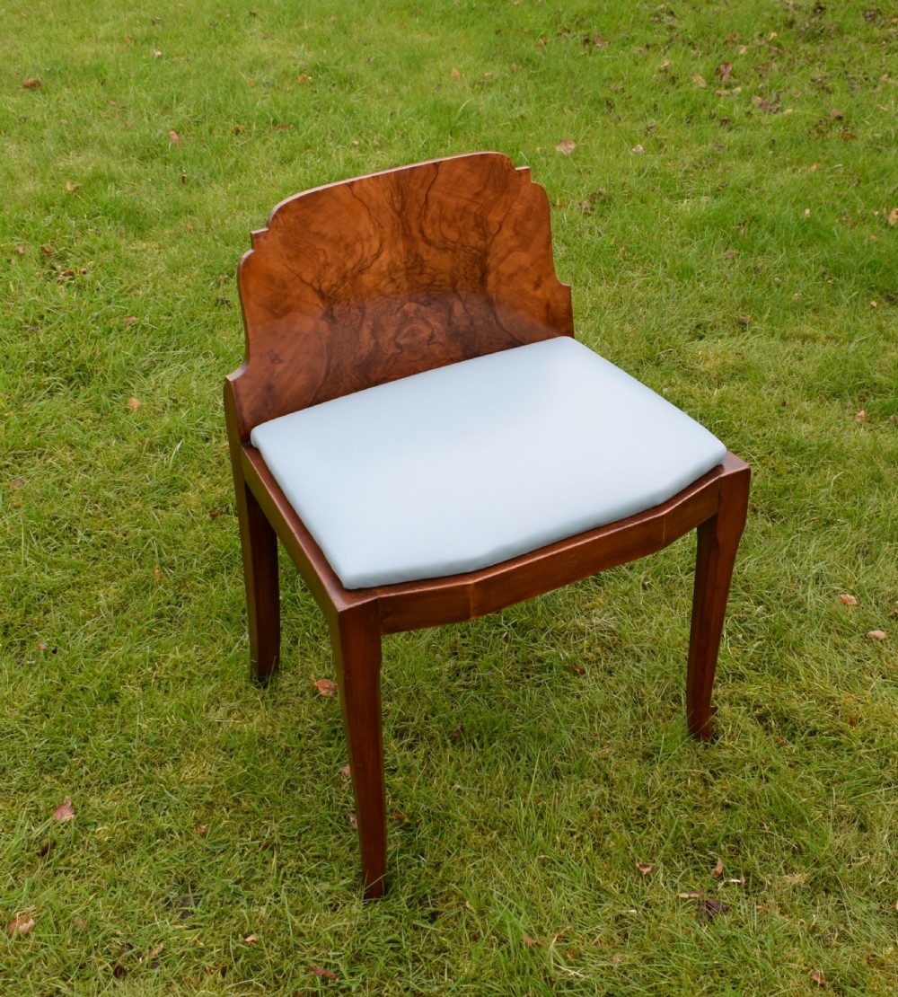 Art Deco Walnut Stool View III