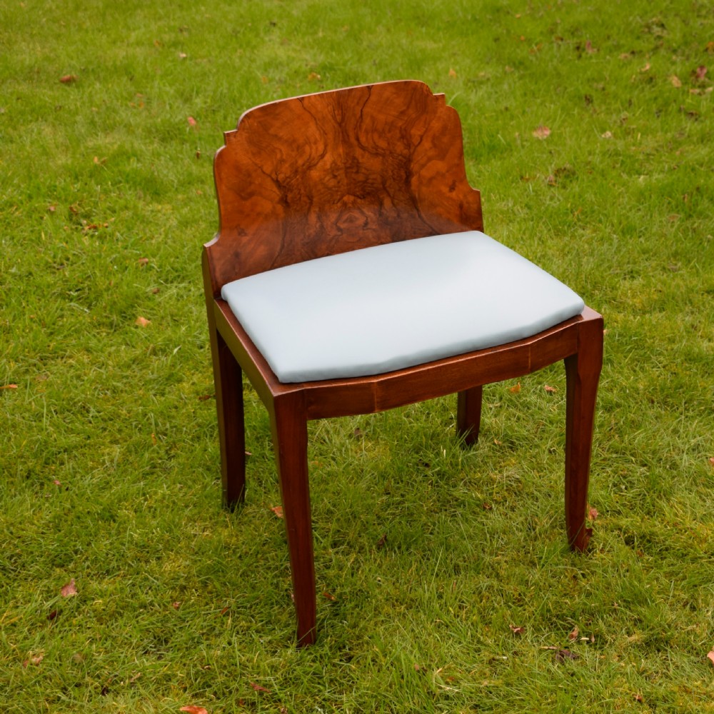 Art Deco Walnut Stool View V