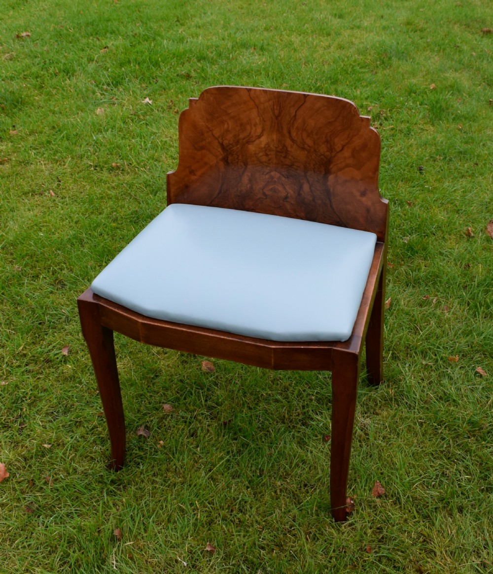 Art Deco Walnut Stool View IX