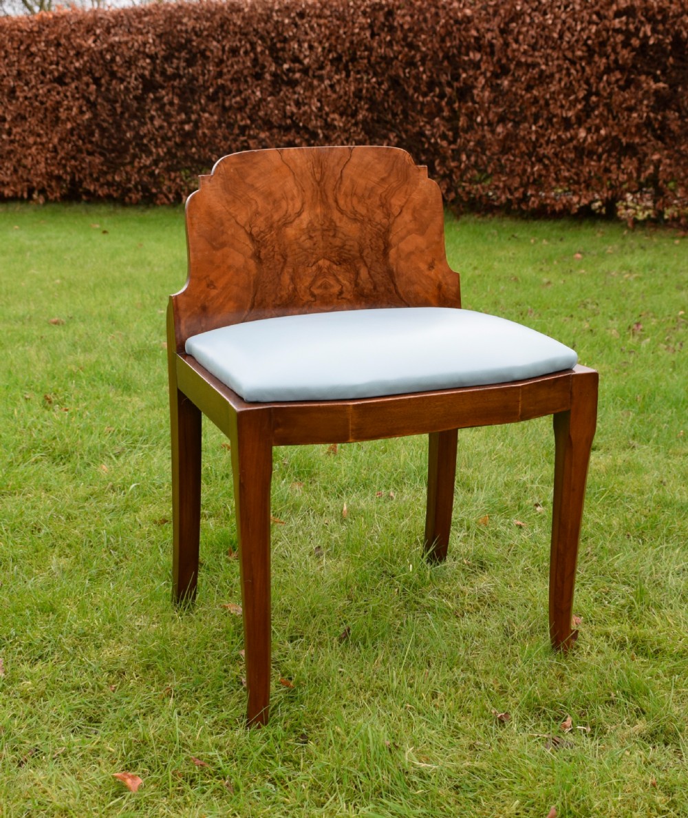 Art Deco Walnut Stool View XI