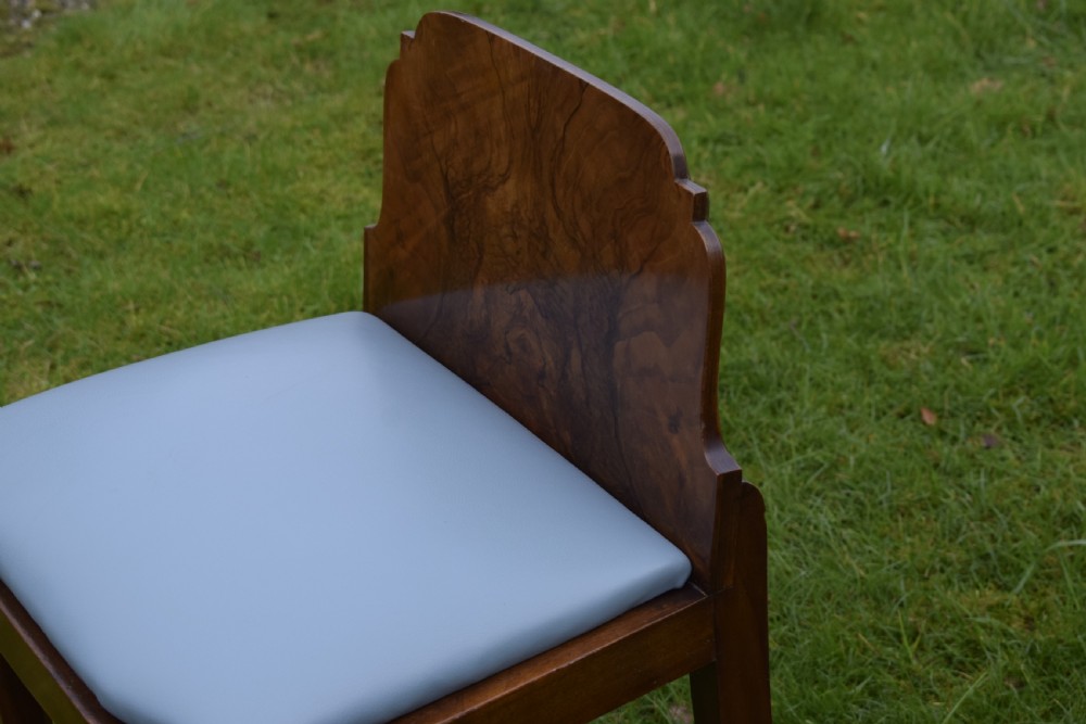 Art Deco Walnut Stool View XV