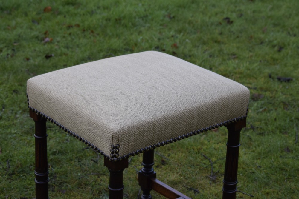 French Upholstered Stool View V