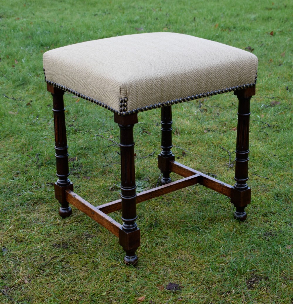 French Upholstered Stool View X