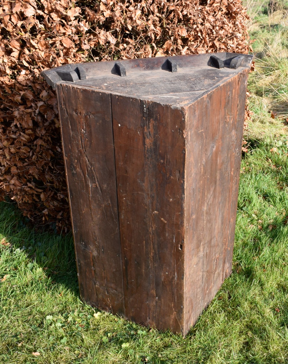 Georgian Oak Glazed Corner Cupboard View XI