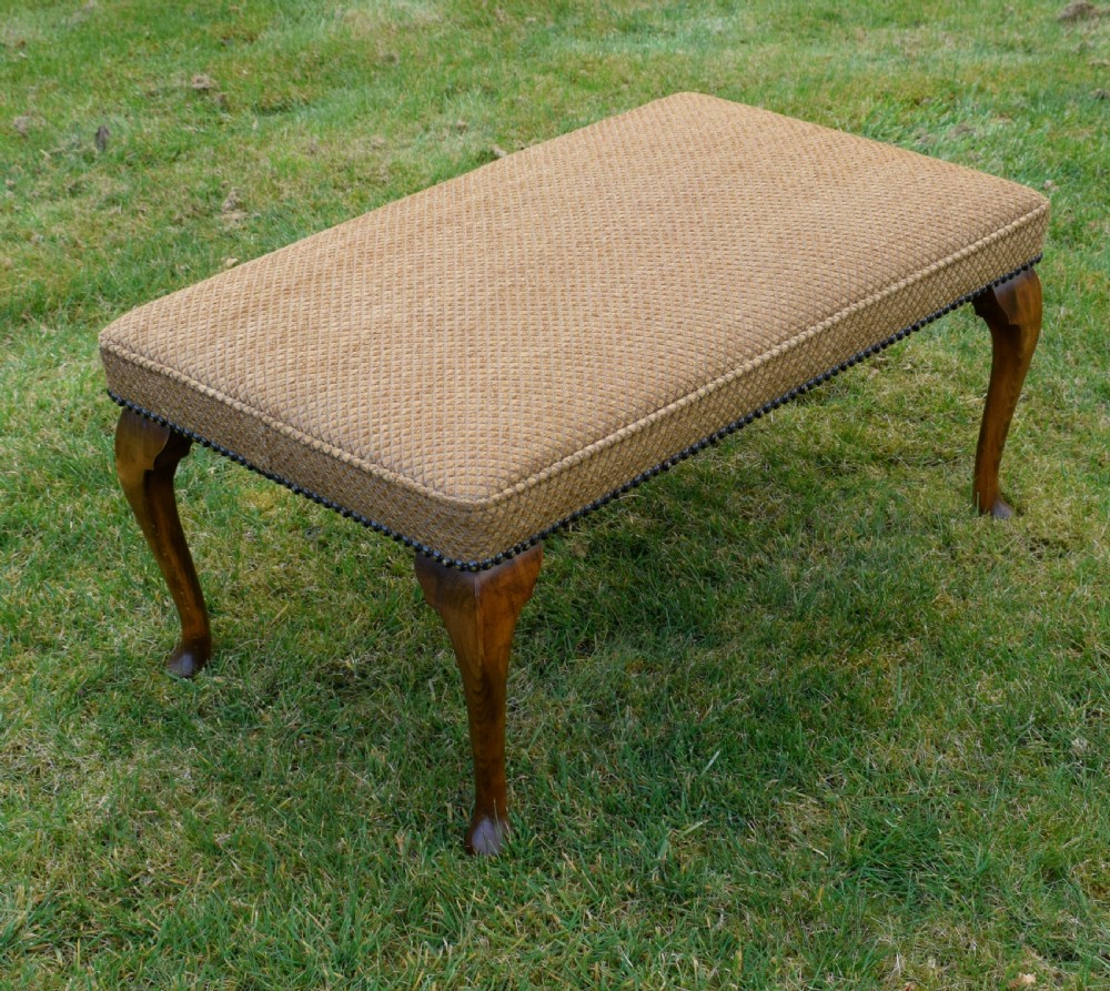 Early 20th Century Upholstered Center Stool View IV