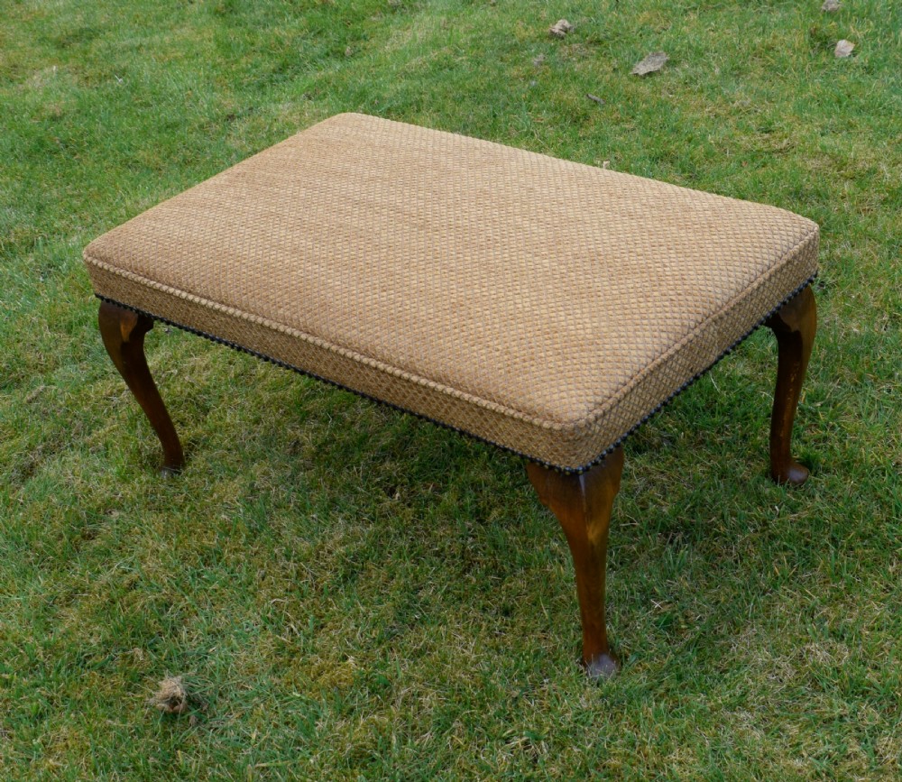 Early 20th Century Upholstered Center Stool View V