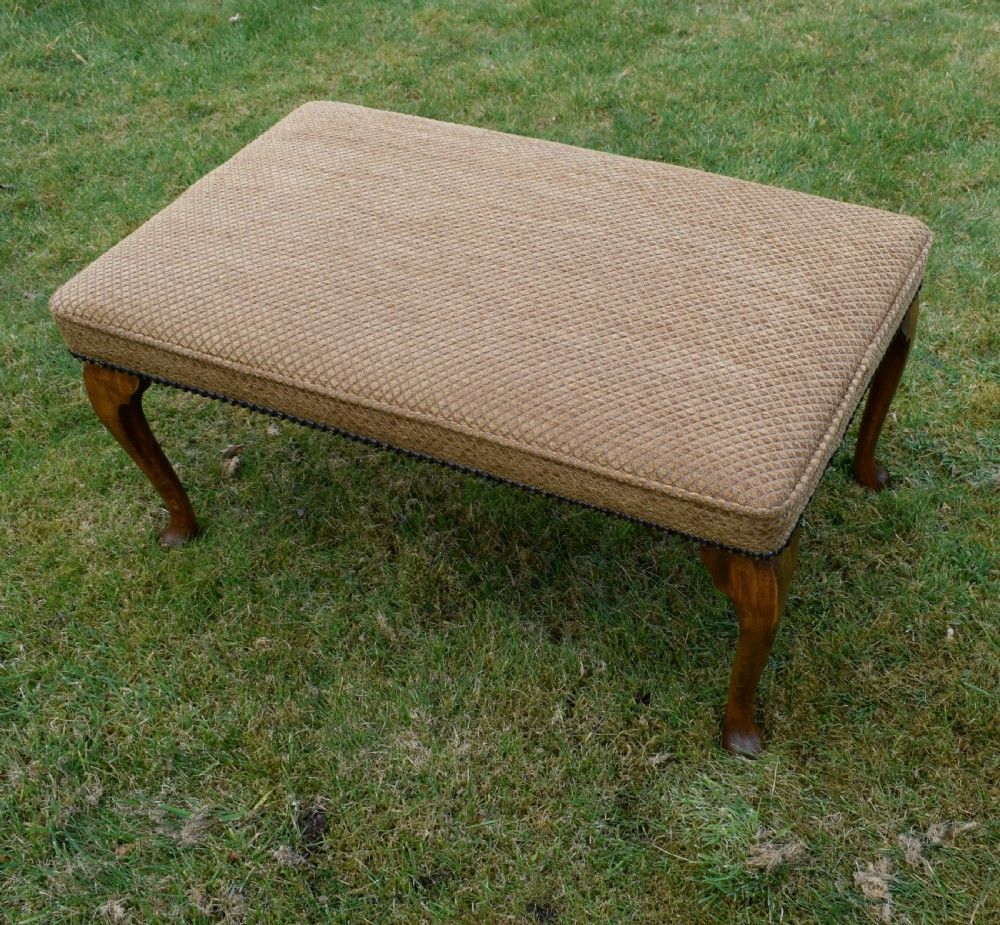Early 20th Century Upholstered Center Stool View XI