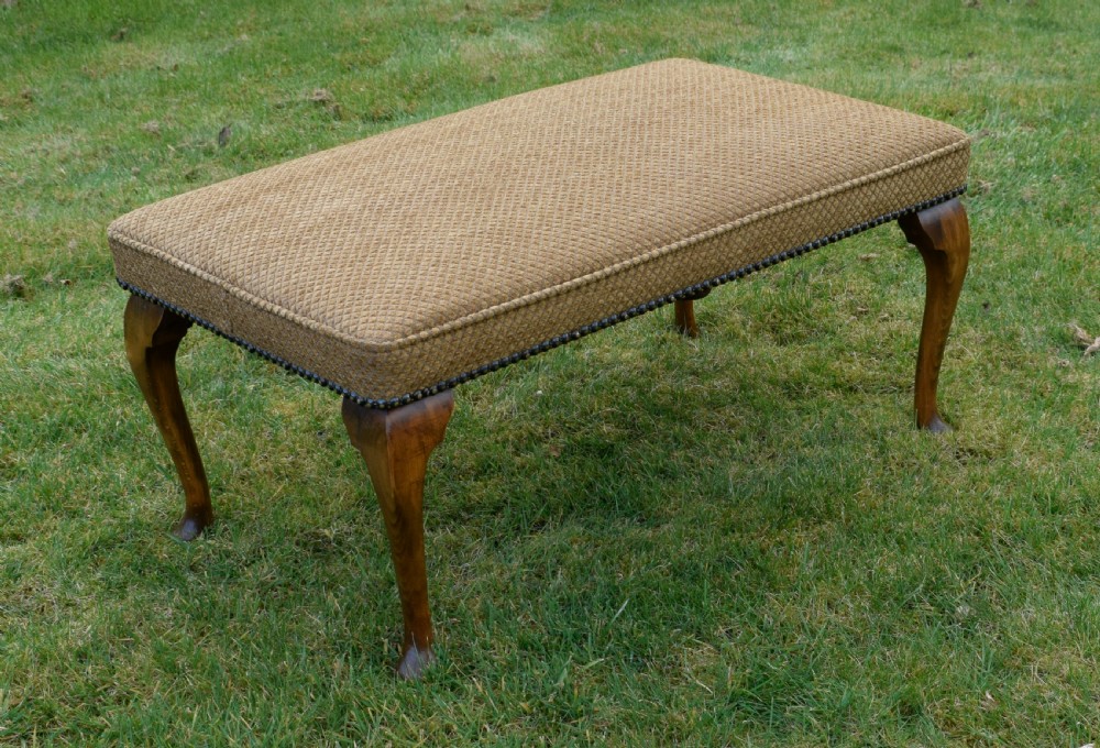 Early 20th Century Upholstered Center Stool View XII
