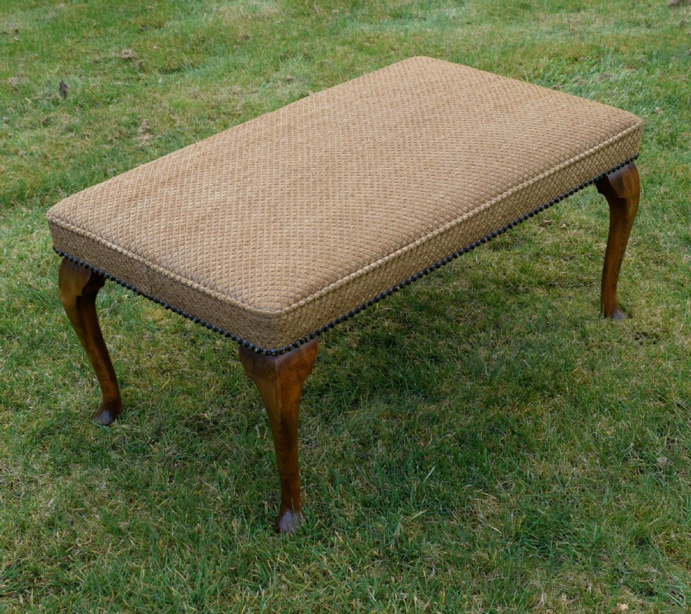 Early 20th Century Upholstered Center Stool View XIII