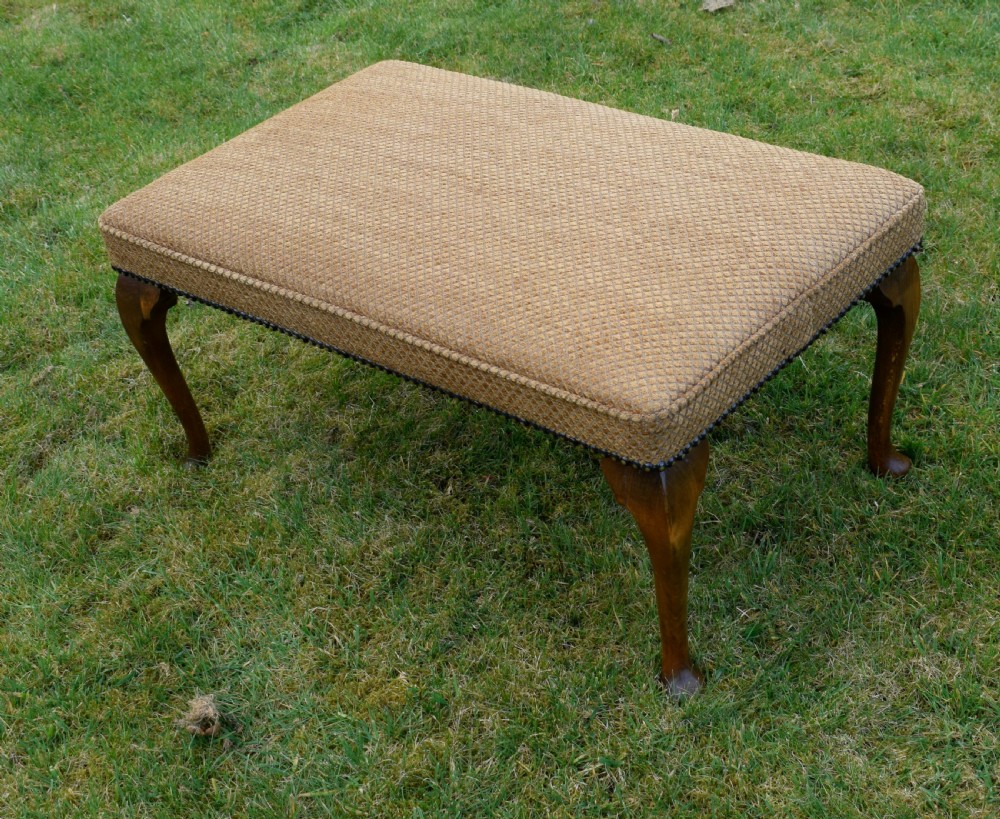 Early 20th Century Upholstered Center Stool View XIV