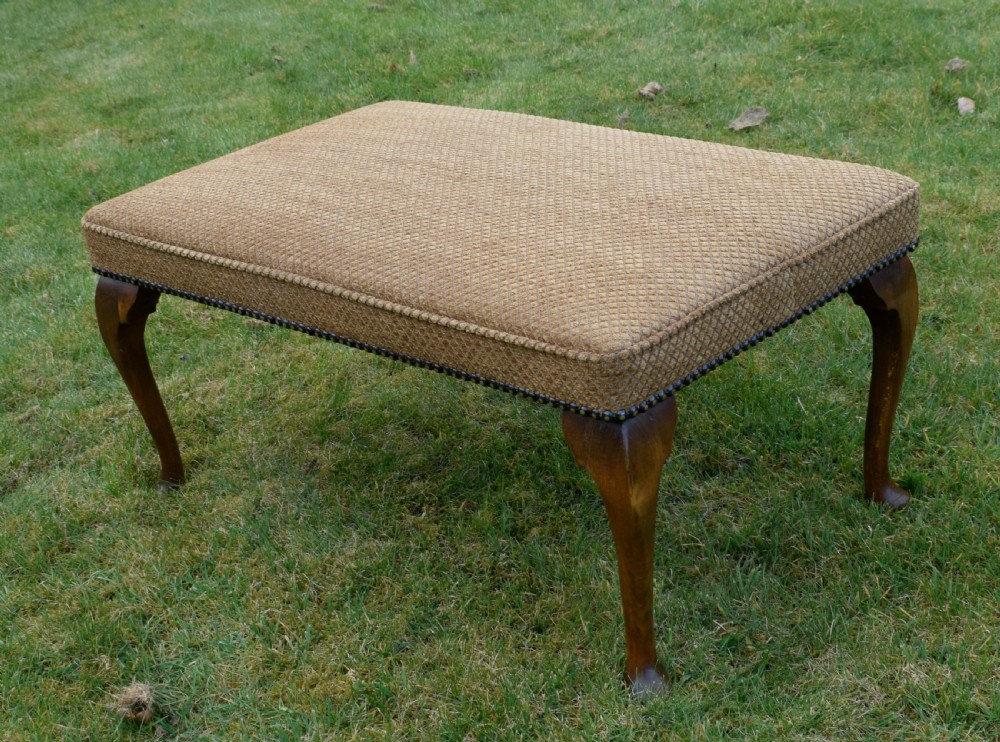 Early 20th Century Upholstered Center Stool View XV