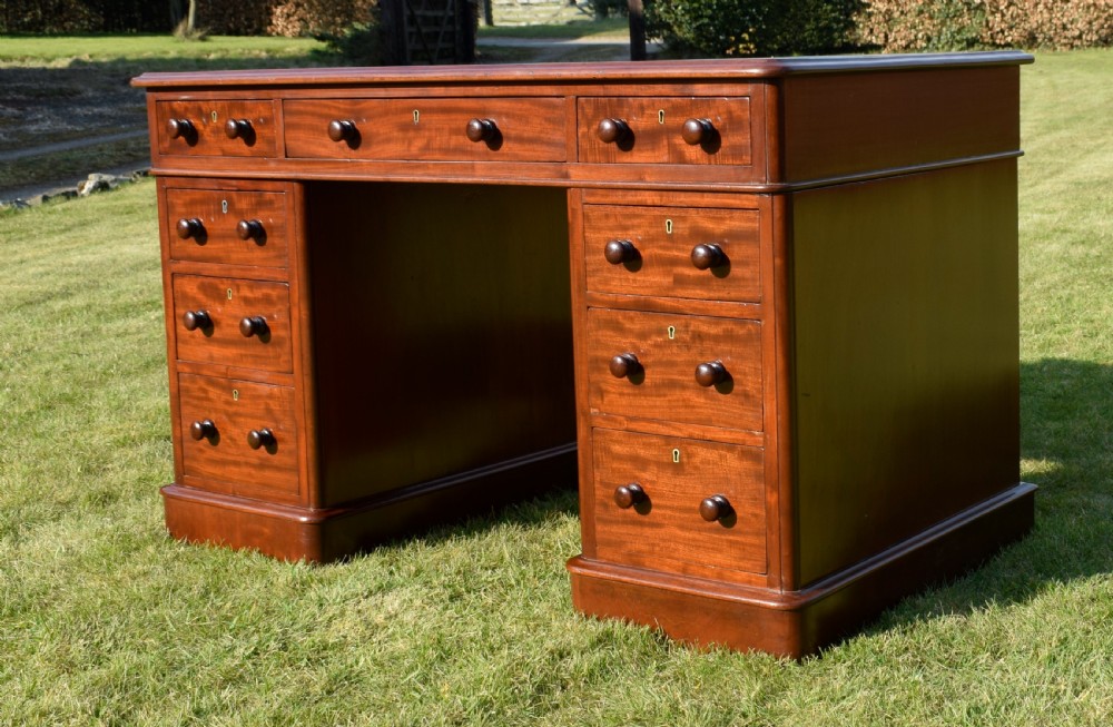 Victorian Pedestal Desk View IV