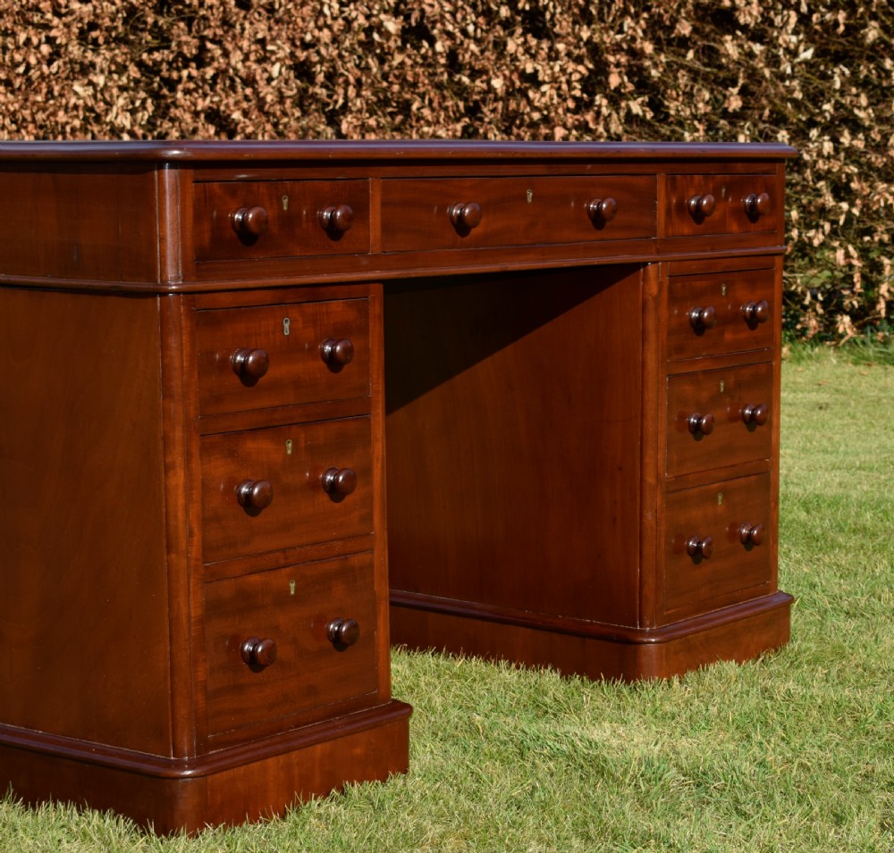 Victorian Pedestal Desk View VII