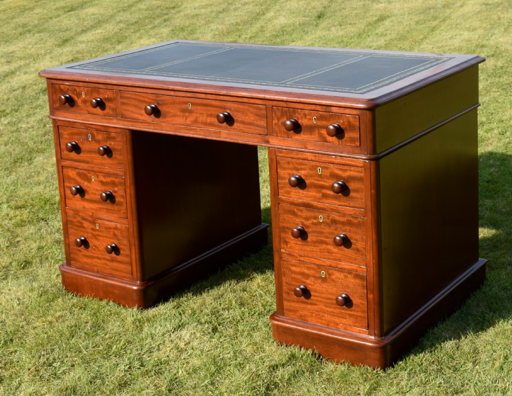 Victorian Pedestal Desk View X