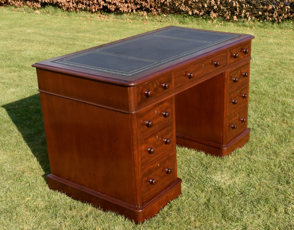 Victorian Pedestal Desk View XIII