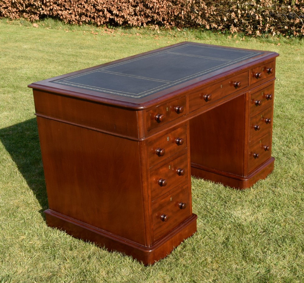 Victorian Pedestal Desk View XIV