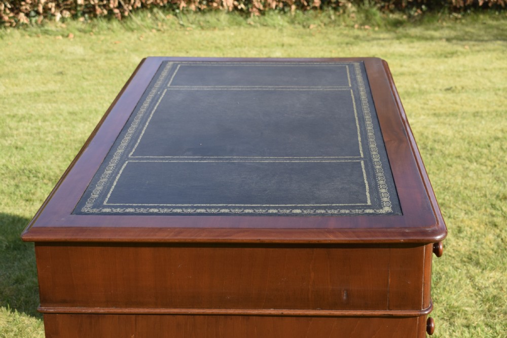 Victorian Pedestal Desk View XVI