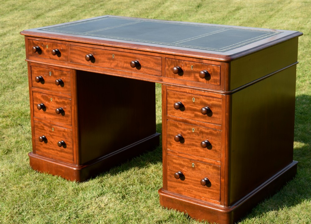 Victorian Pedestal Desk View XX