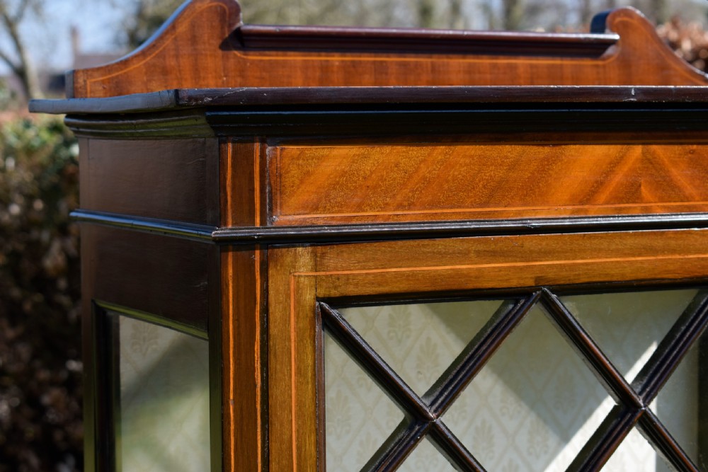 Edwardian Inlaid Display Cabinet View VII