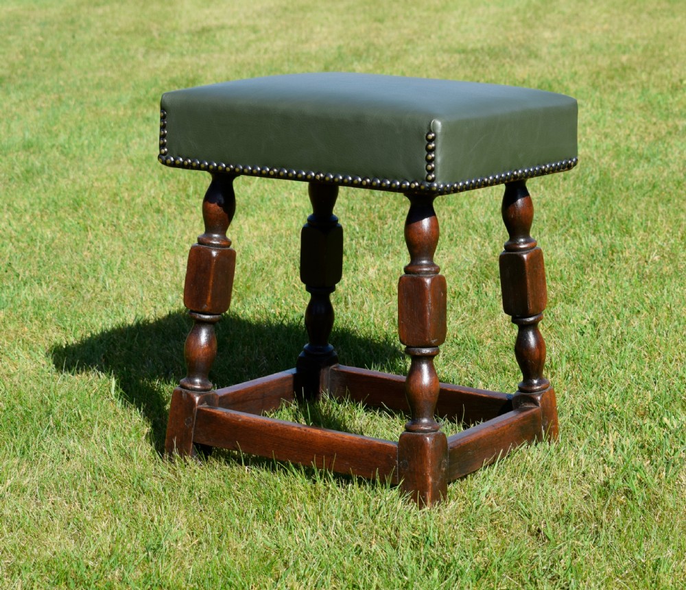 19th Century Oak Joint Stool View II