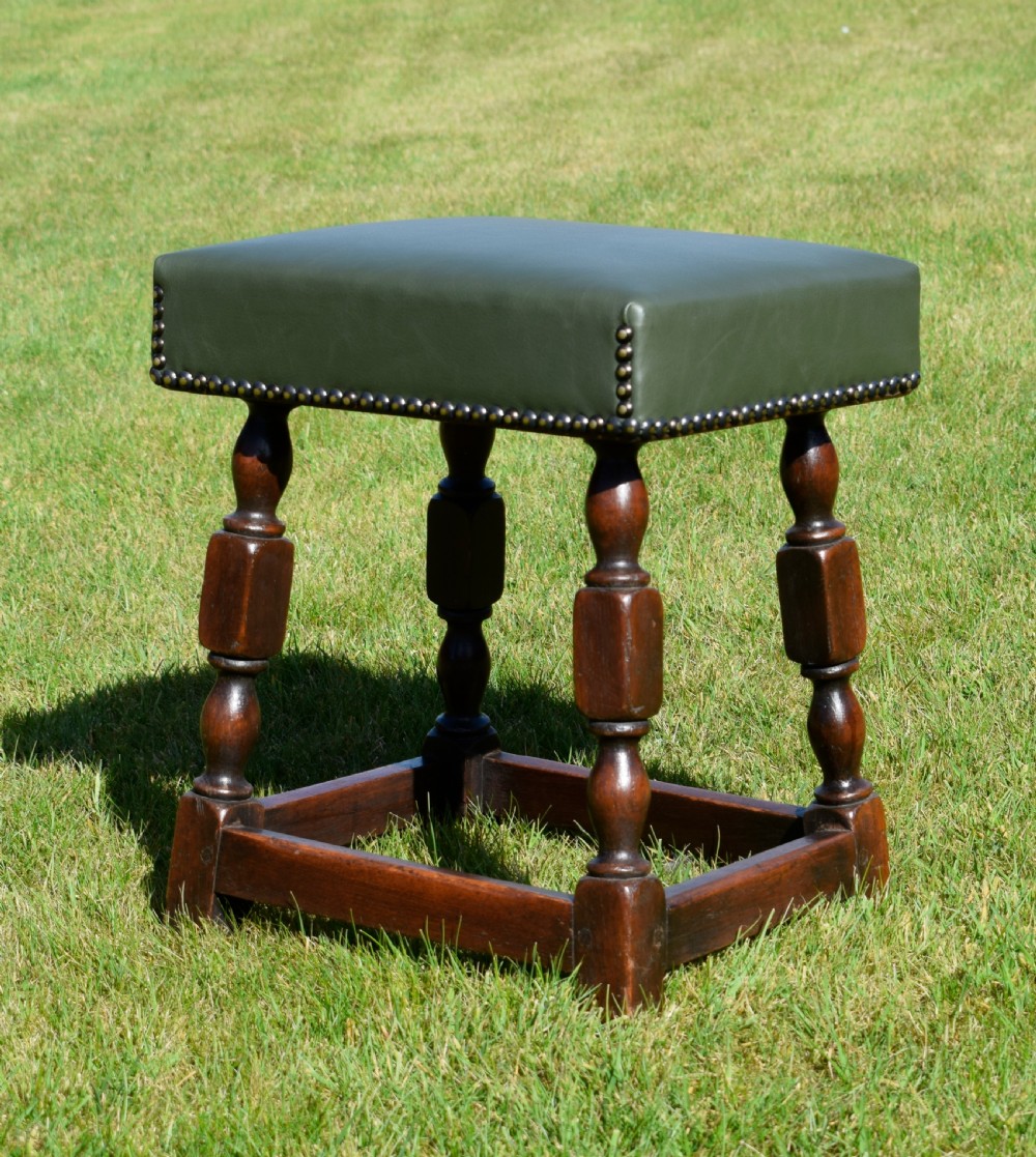 19th Century Oak Joint Stool View III