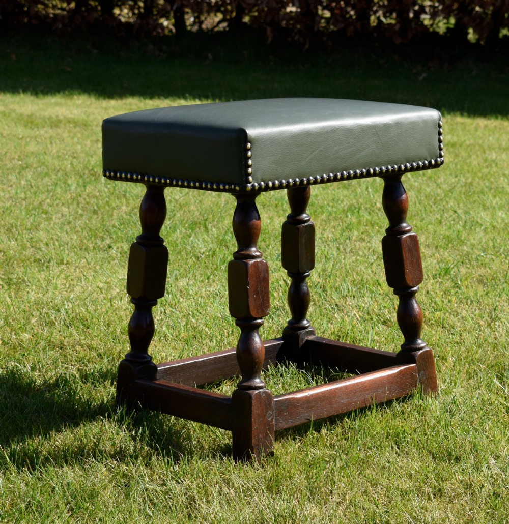 19th Century Oak Joint Stool View IV