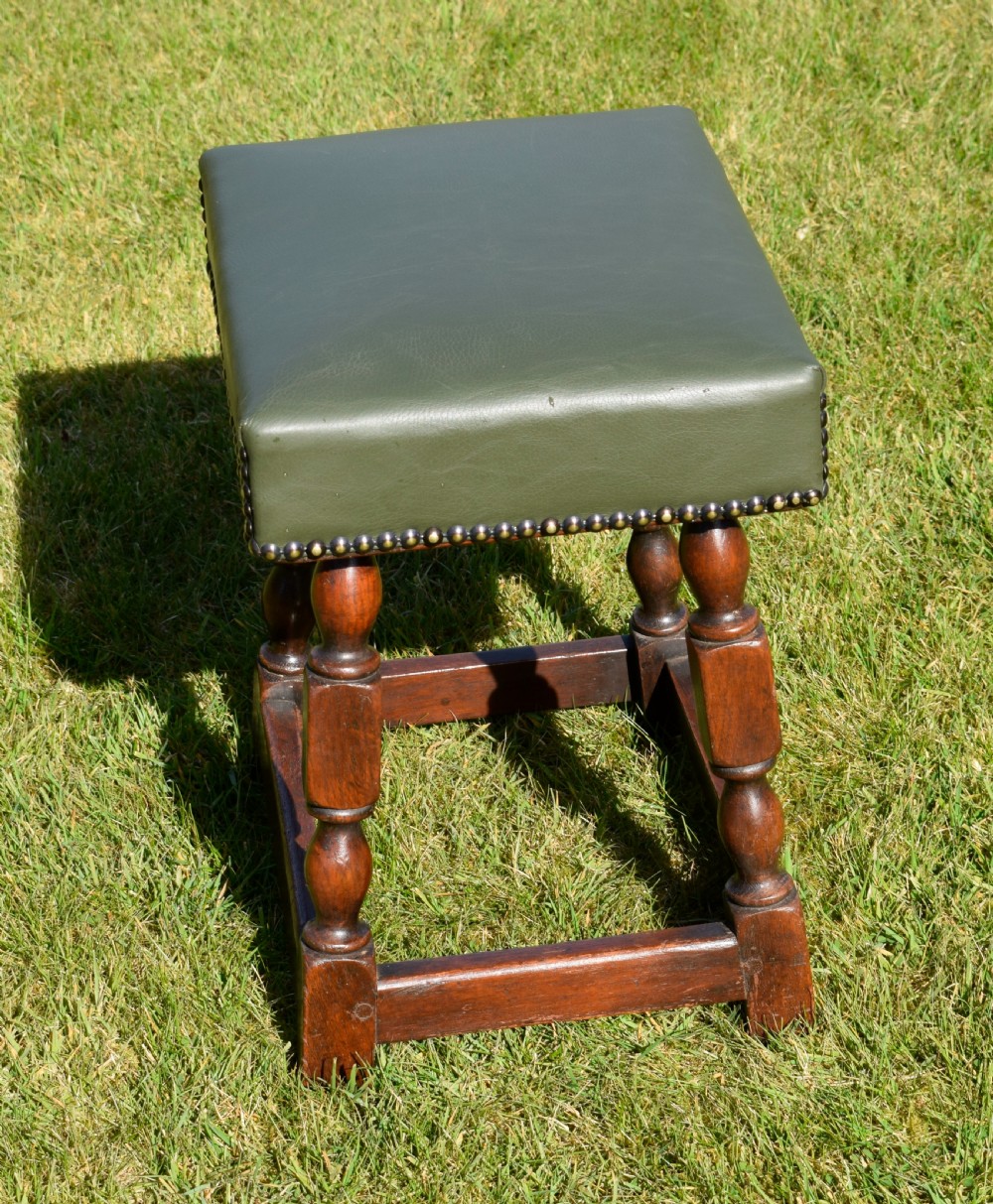 19th Century Oak Joint Stool View XV