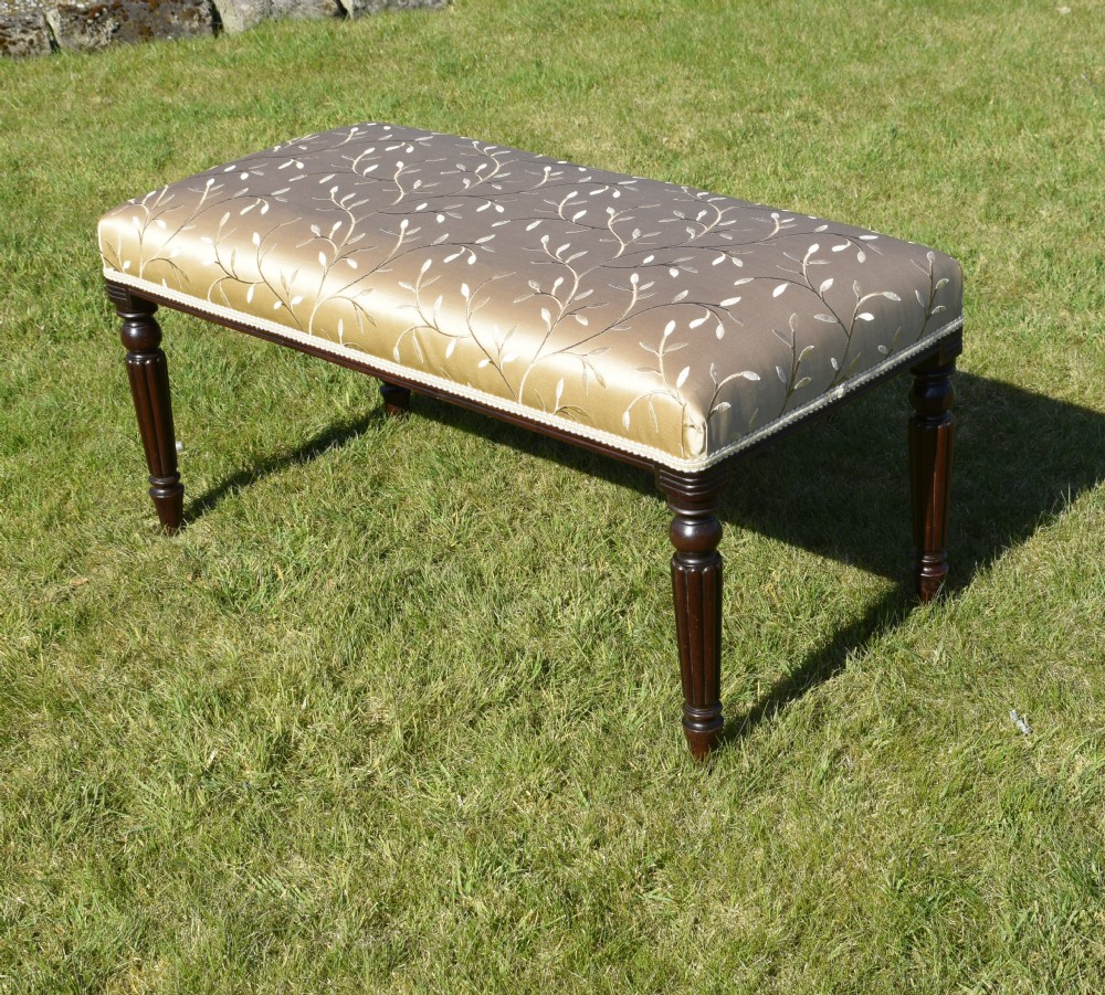 Large Upholstered Centre Stool / Duet Stool View XIX