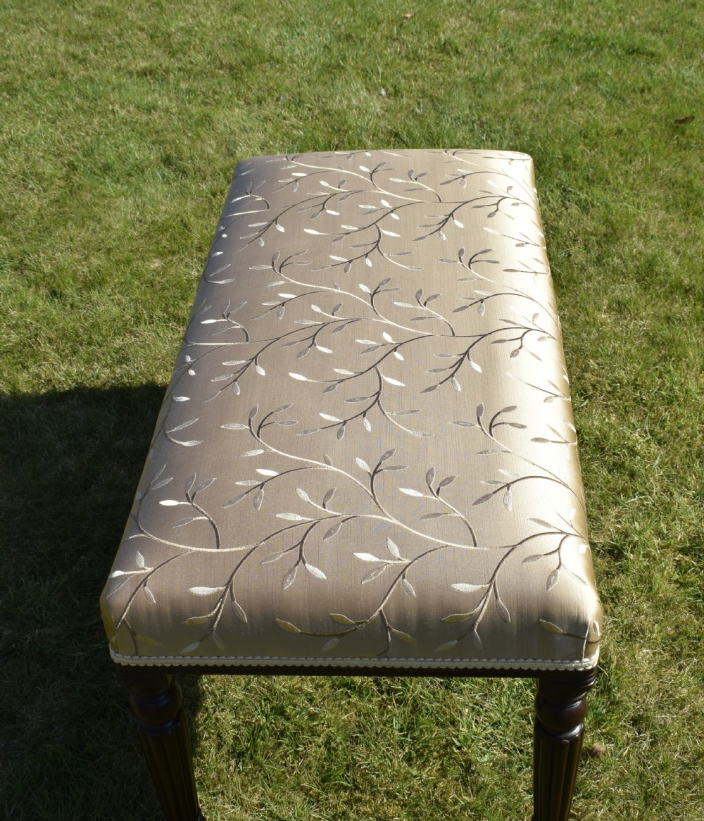 Large Upholstered Centre Stool / Duet Stool View XX