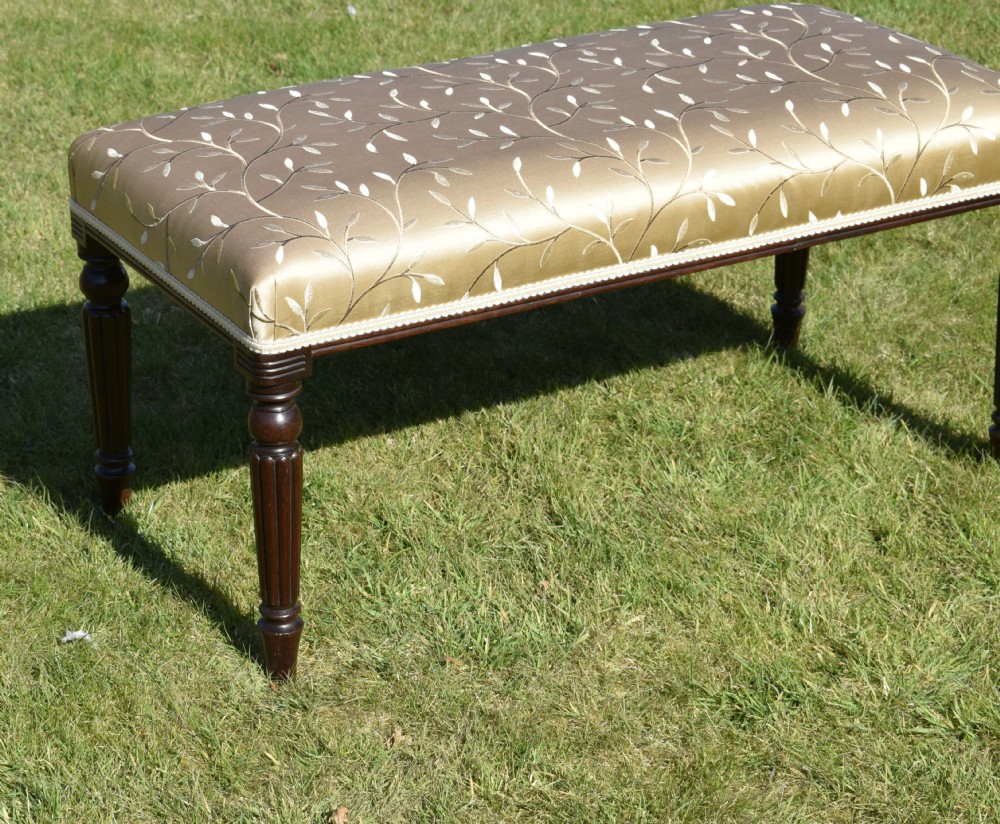 Large Upholstered Centre Stool / Duet Stool View XXI