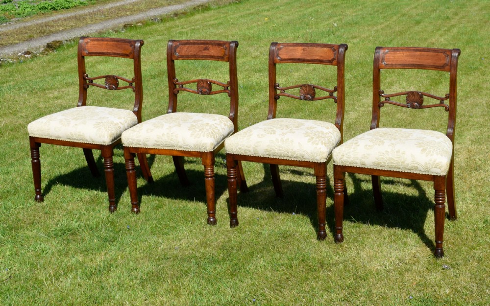 4 Regency Dining Chairs